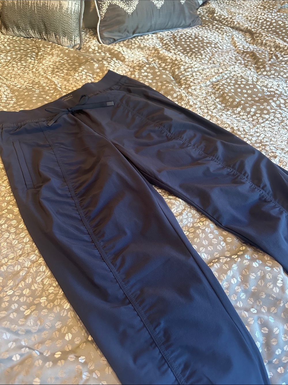 Athleta Attitude Navy Performance Jogger Pants 8 Tall